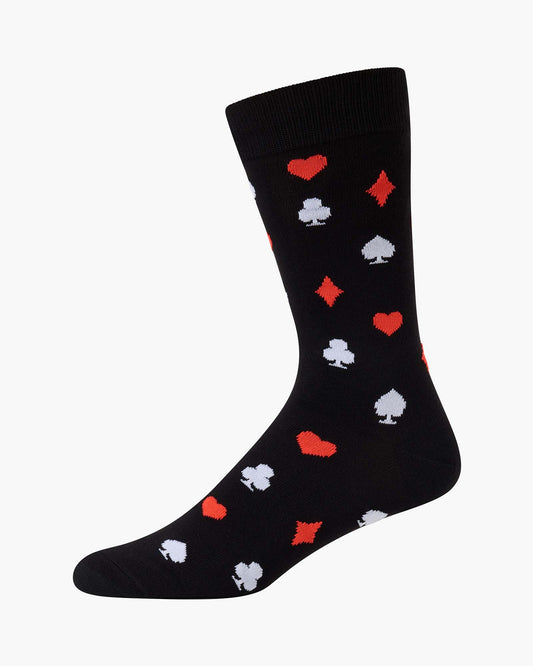 MENS BLACK JACK BAMBOO SOCK