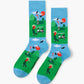 MENS BORN TO BOGEY BAMBOO SOCK CARD