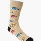 MENS BURN OUT BAMBOO SOCK