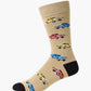 MENS BURN OUT BAMBOO SOCK