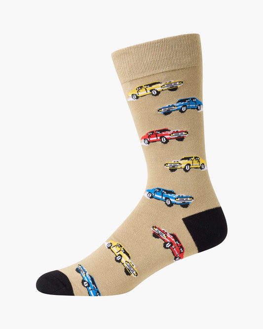 MENS BURN OUT BAMBOO SOCK