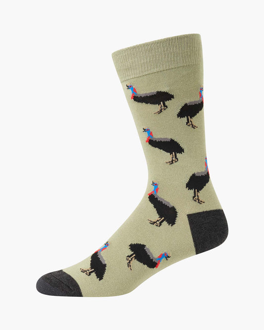 MENS CASSOWARY BAMBOO SOCK