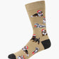 MENS FUR REAL CHRISSY DOGS BAMBOO SOCK