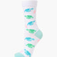 WOMENS DEEP SEA TURTLE BAMBOO SOCK