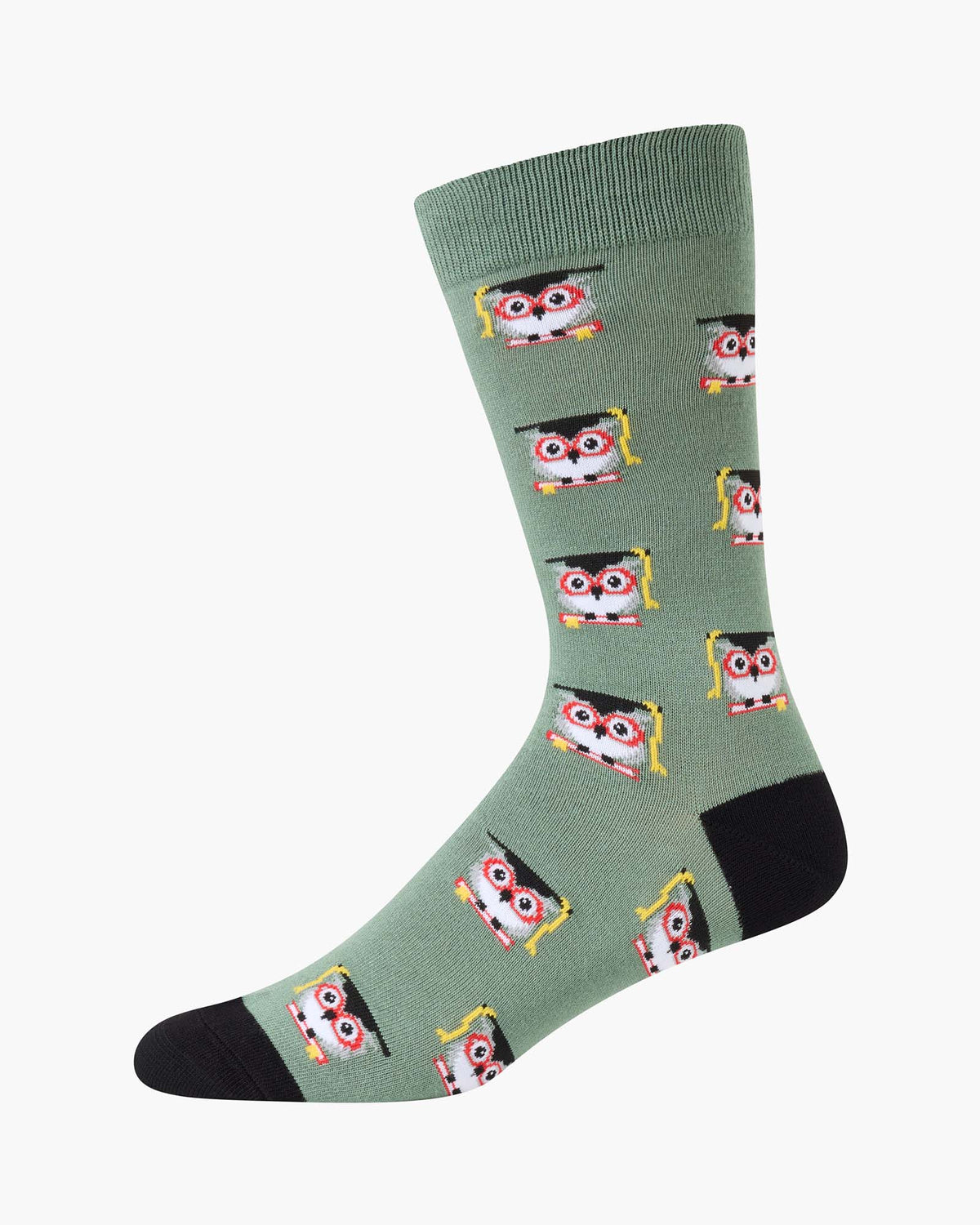 MENS DIPLOMA OWL BAMBOO SOCK