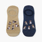 MENS DOG SQUAD 2PK BAMBOO INVISIBLE SOCKS