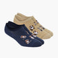MENS DOG SQUAD 2PK BAMBOO INVISIBLE SOCKS
