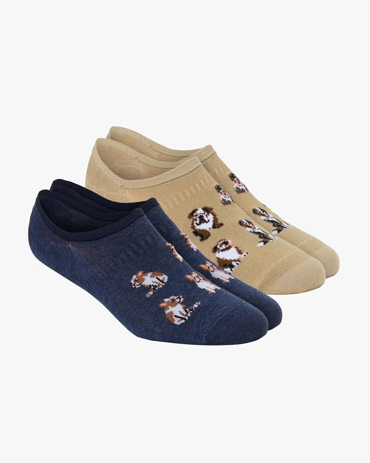 MENS DOG SQUAD 2PK BAMBOO INVISIBLE SOCKS