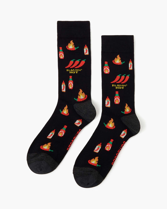 MENS FLAMIN HOT BAMBOO SOCK