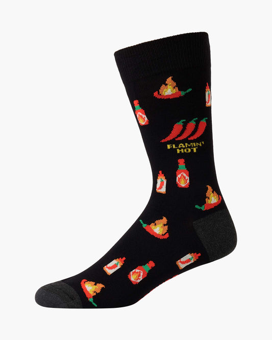 MENS FLAMIN HOT BAMBOO SOCK