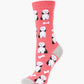 WOMENS FLUFFY SHAGGY DOG BAMBOO SOCK