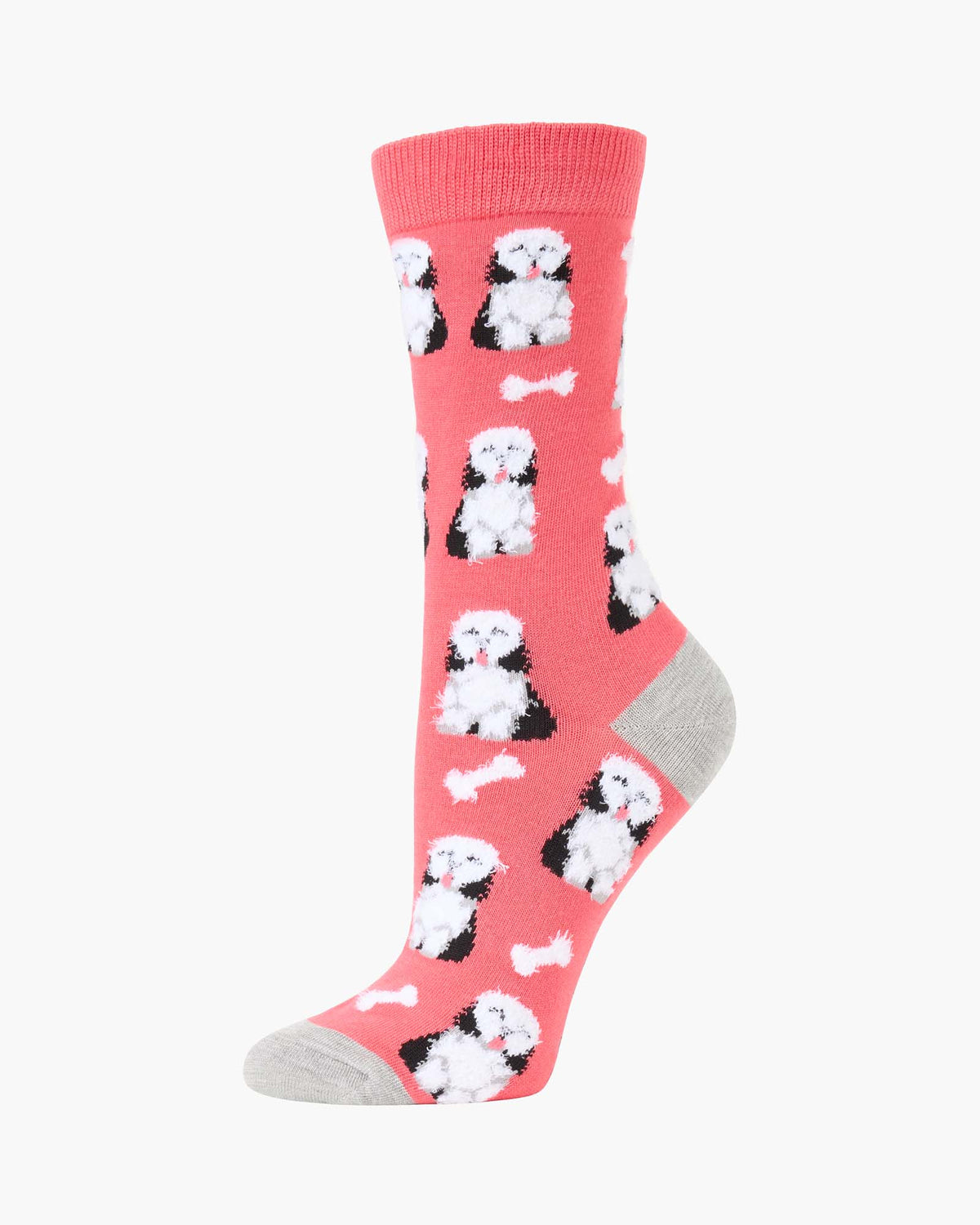 WOMENS FLUFFY SHAGGY DOG BAMBOO SOCK