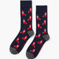 MENS FLUFFY XMAS ELF BAMBOO SOCK