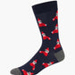 MENS FLUFFY XMAS ELF BAMBOO SOCK