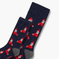 2PK DUO MENS & KIDS FLUFFY XMAS ELF BAMBOO SOCKS