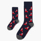 2PK DUO MENS & KIDS FLUFFY XMAS ELF BAMBOO SOCKS