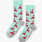 WOMENS 2PK FLUFFY XMAS ELF & HEARTS HANGING GIFT BOX