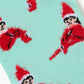 WOMENS 2PK FLUFFY XMAS ELF & HEARTS HANGING GIFT BOX