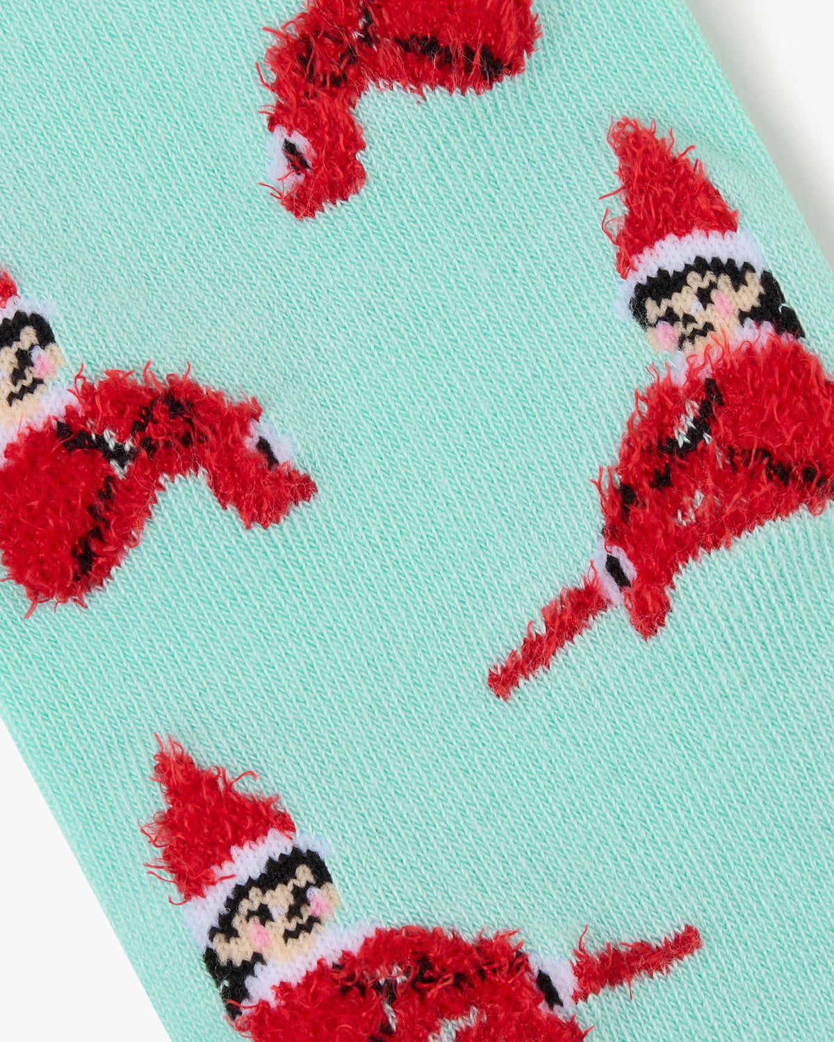 WOMENS 2PK FLUFFY XMAS ELF & HEARTS HANGING GIFT BOX