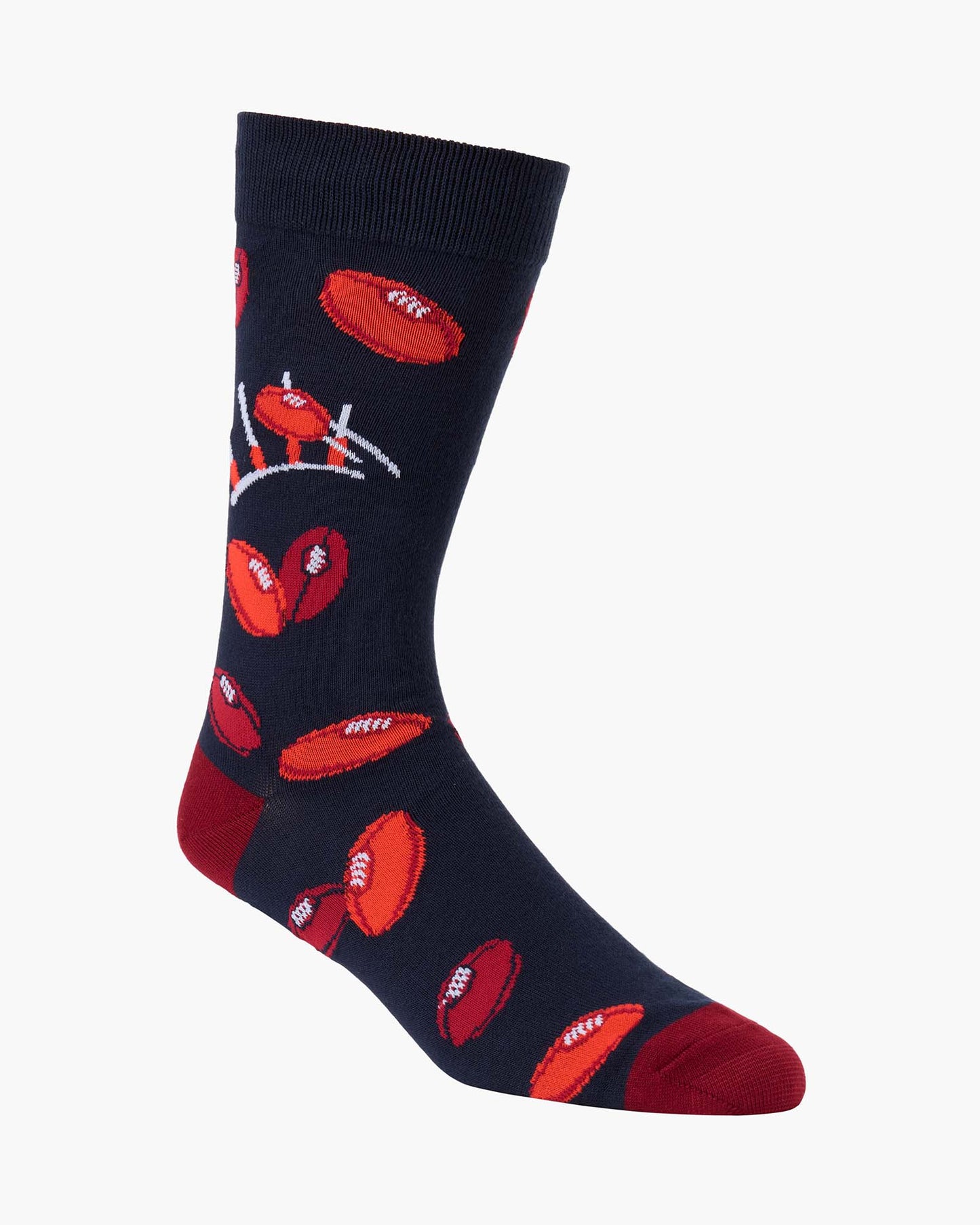 MENS FOOTY POSTS BAMBOO SOCK