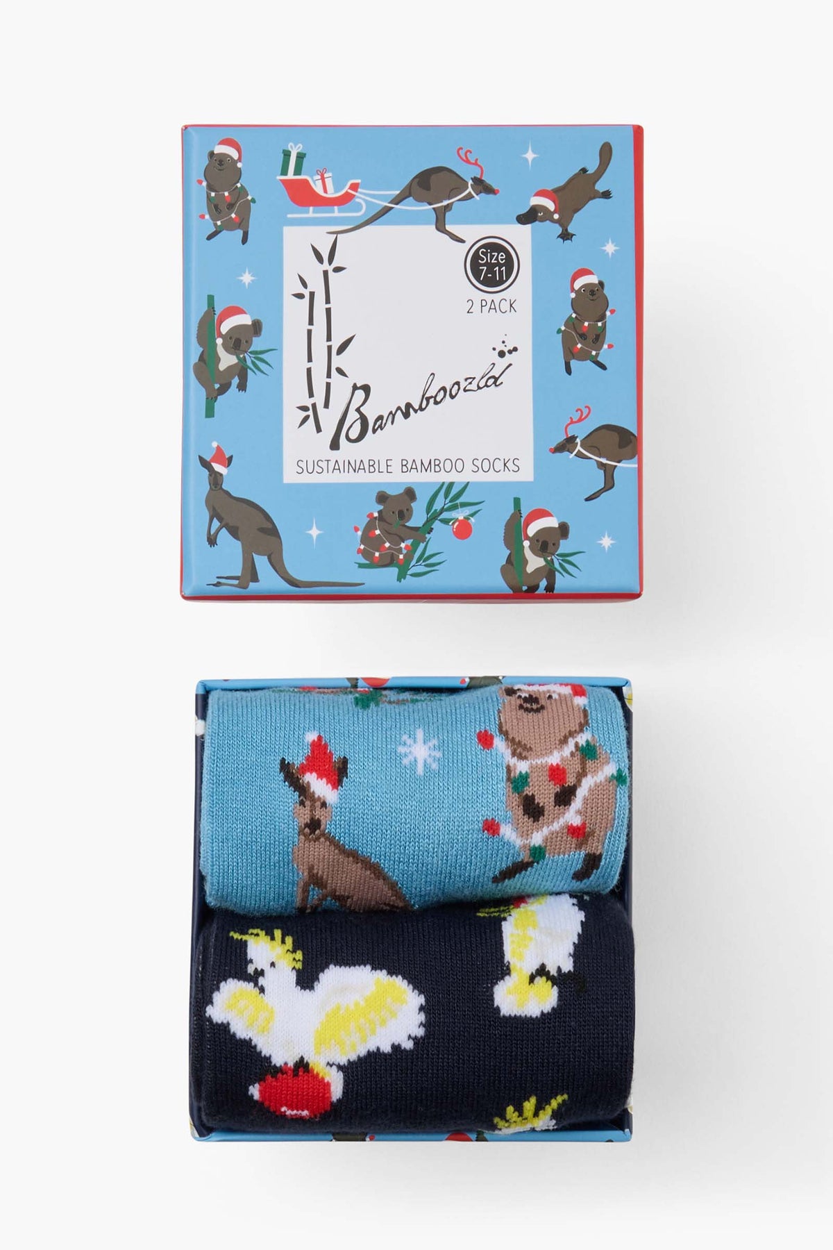MENS AUSSIE ANIMAL HOLIDAYS 2PK GIFT BOX