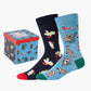 MENS AUSSIE ANIMAL HOLIDAYS 2PK GIFT BOX