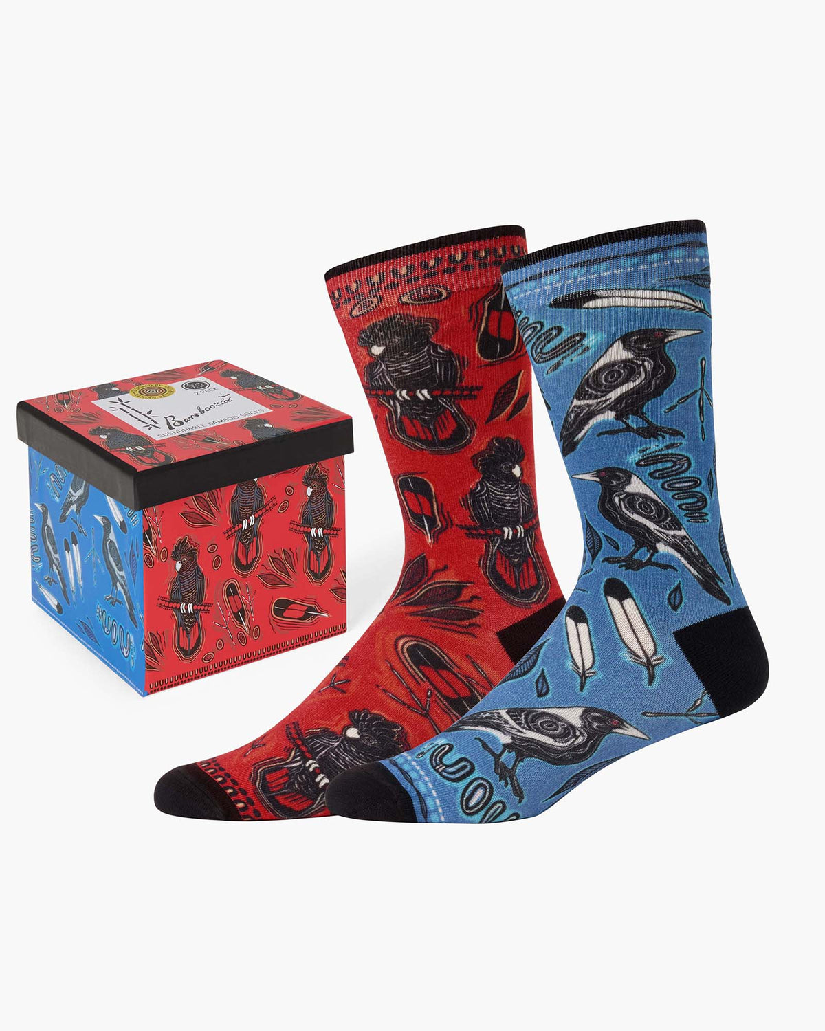 MENS NATIVE WILD BIRDS 2PK GIFT BOX