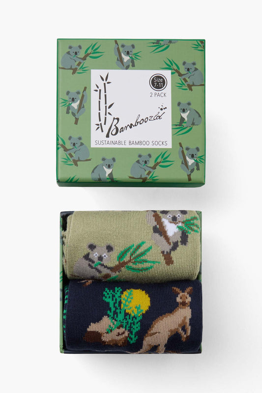 MENS OUTBACK ROO & KOALA 2PK GIFT BOX