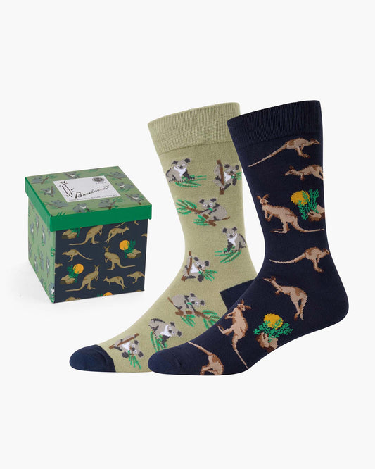 MENS OUTBACK ROO & KOALA 2PK GIFT BOX
