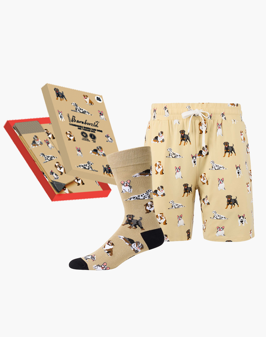 MENS FUR REAL SHORT & SOCK GIFT SET