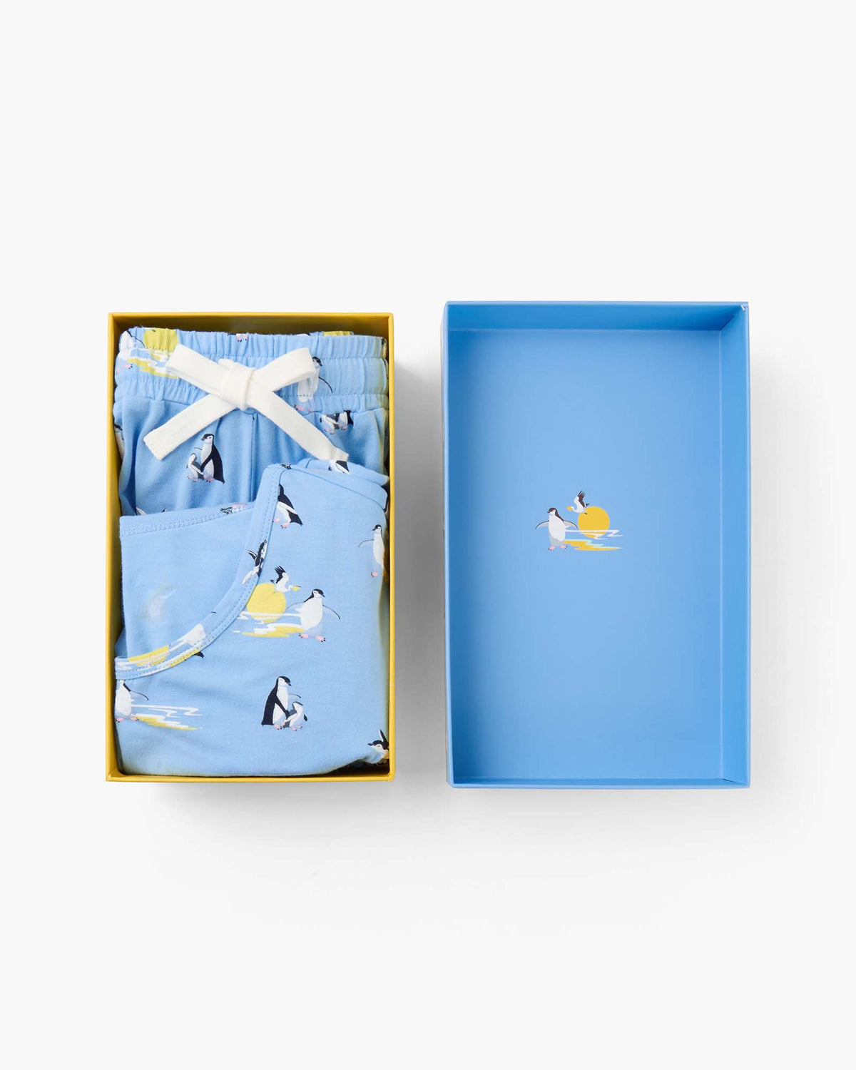 WOMENS SUNSET PENGUINS TEE & SHORT GIFT SET