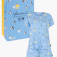 WOMENS SUNSET PENGUINS TEE & SHORT GIFT SET