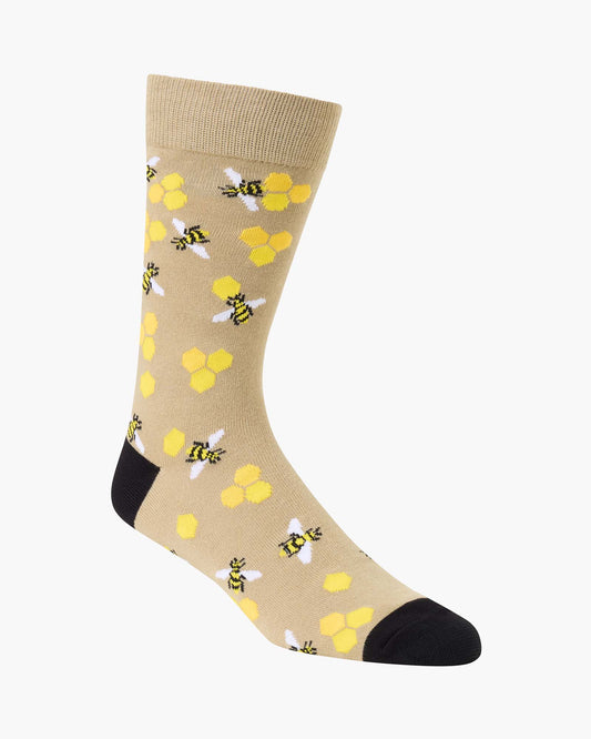 MENS GOLDEN HIVE BAMBOO SOCK