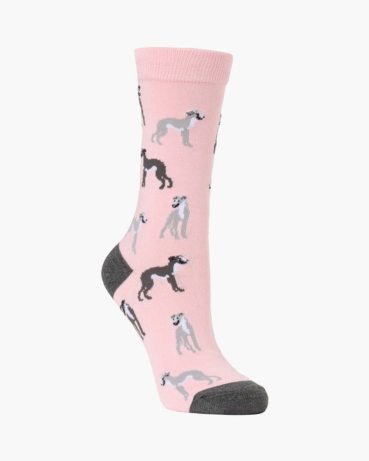 WOMENS GREY HOUNDS BAMBOO SOCK