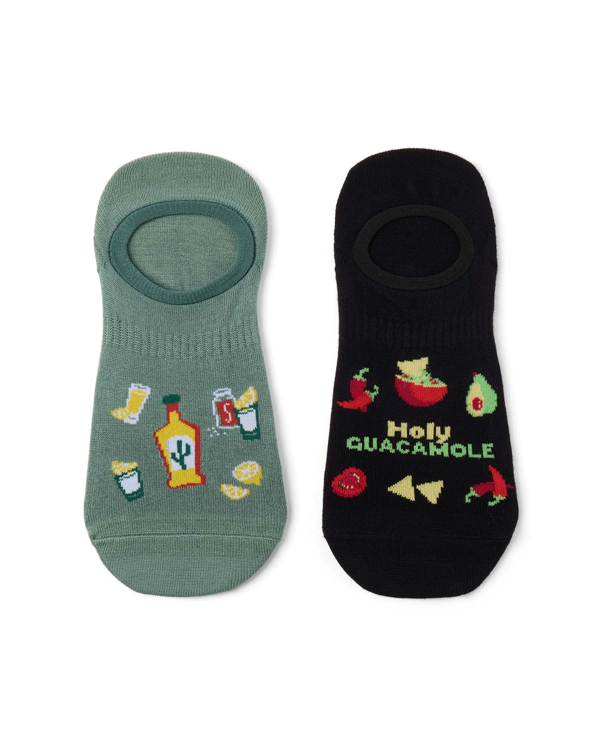 MENS GUAC AND ROLL 2PK BAMBOO INVISIBLE SOCKS