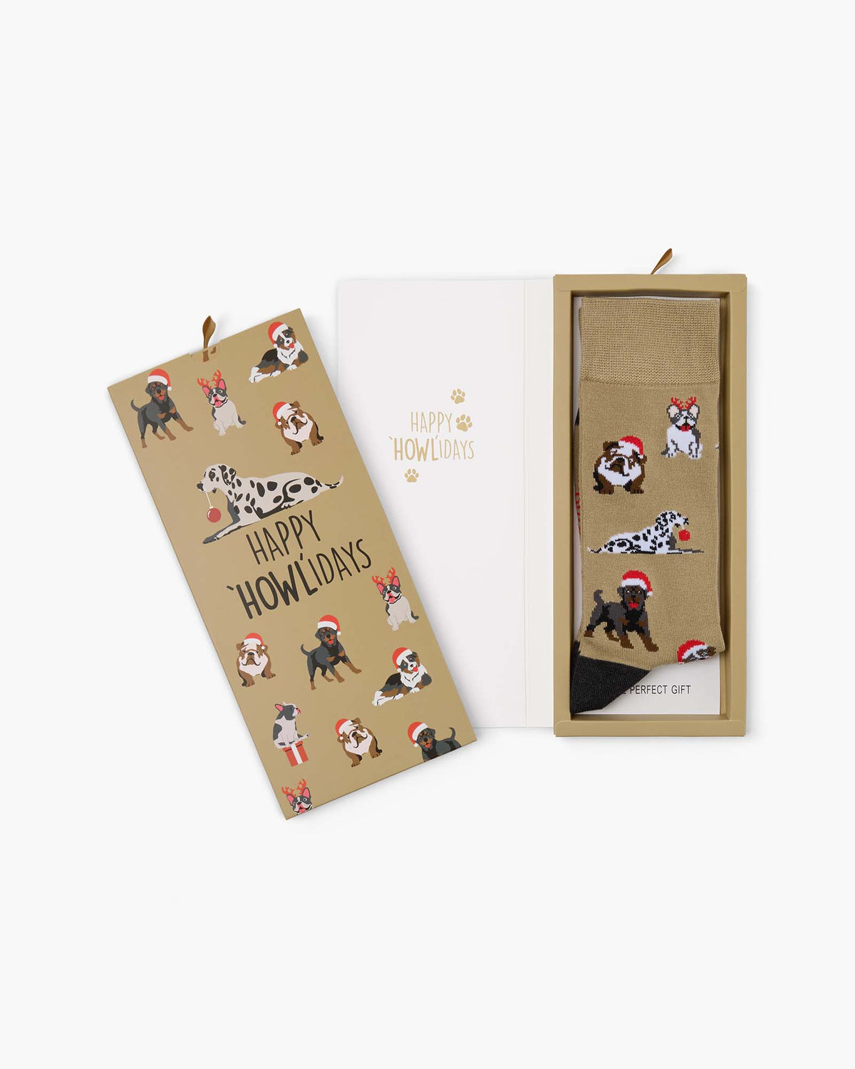 MENS HAPPY HOWLIDAYS BAMBOO SOCK CARD