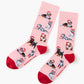 WOMENS 2PK JOLLY JINGLE PAWS HANGING GIFT BOX