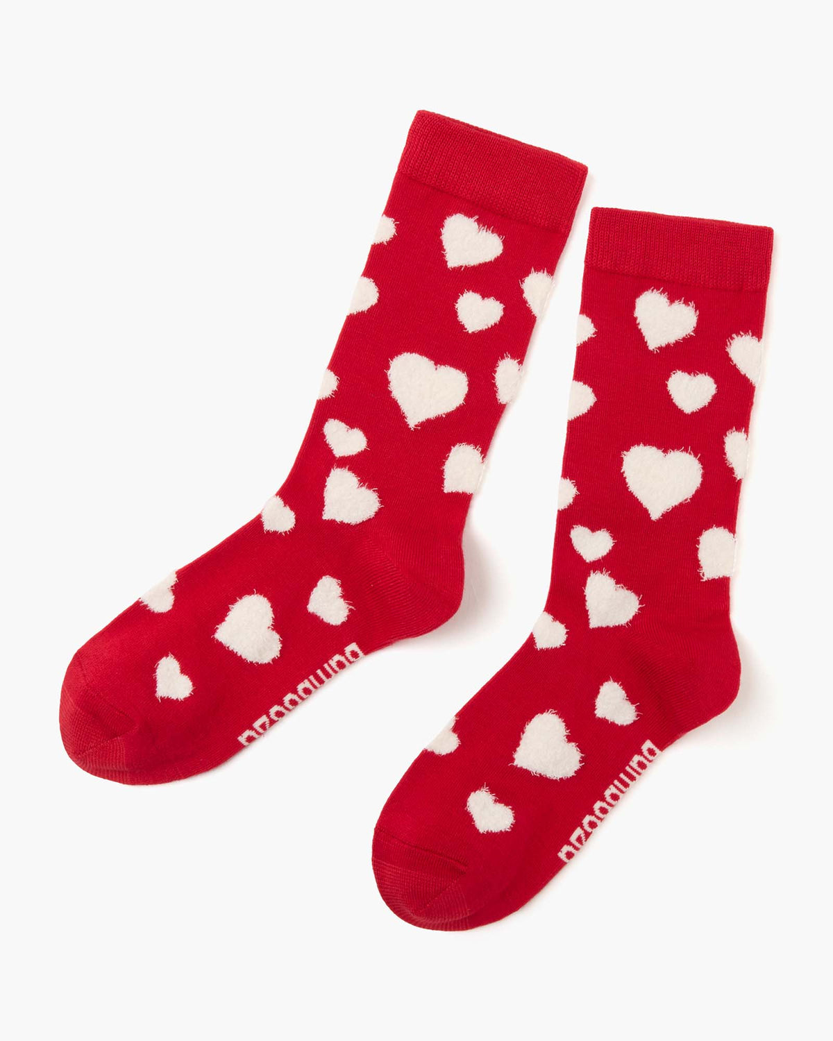 WOMENS 2PK FLUFFY XMAS ELF & HEARTS HANGING GIFT BOX