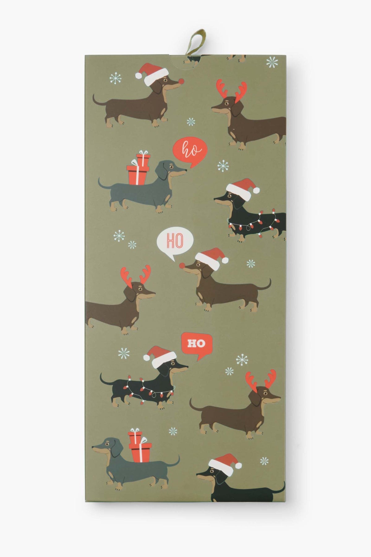 MENS HO HO HO DASH BAMBOO SOCK CARD