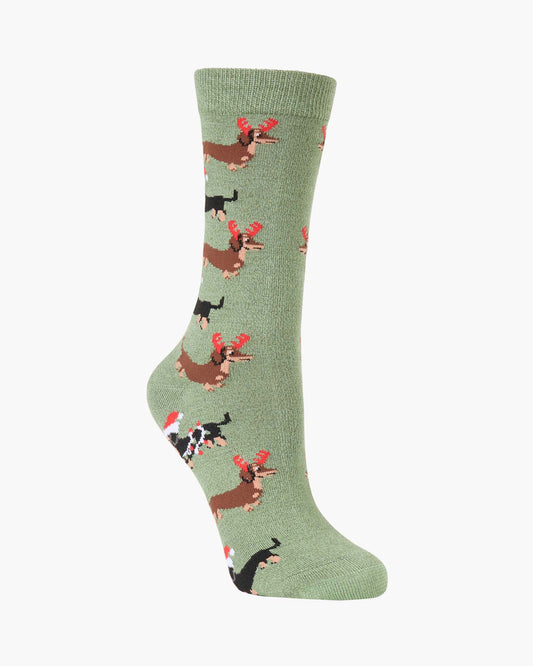WOMENS HO HO HO DASH BAMBOO SOCK
