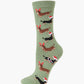 WOMENS HO HO HO DASH BAMBOO SOCK