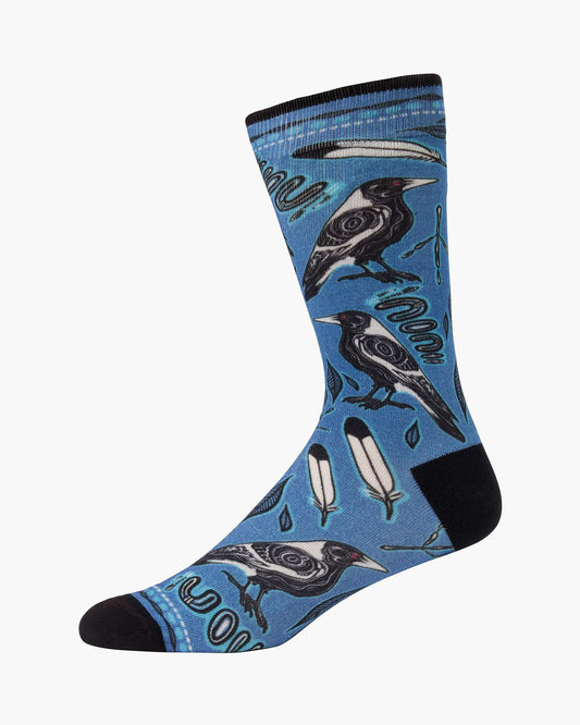 MENS NATIVE MAGPIE BAMBOO SOCK