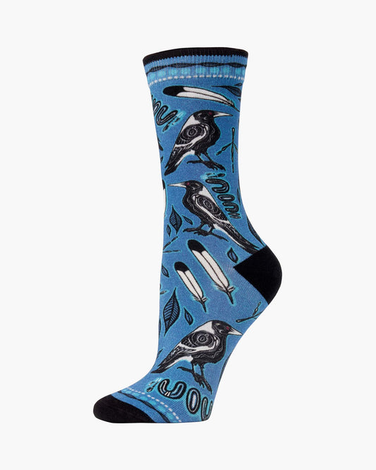 WOMENS NATIVE MAGPIE BAMBOO SOCK