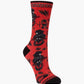 WOMENS NATIVE RED COCKATOO BAMBOO SOCK