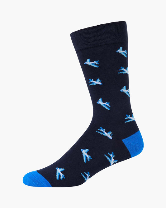 MENS JET SETTER COMFORT LOOSE TOP BAMBOO SOCK