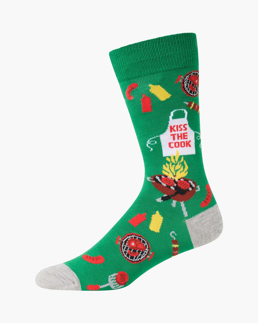 MENS KISS THE COOK BAMBOO SOCK