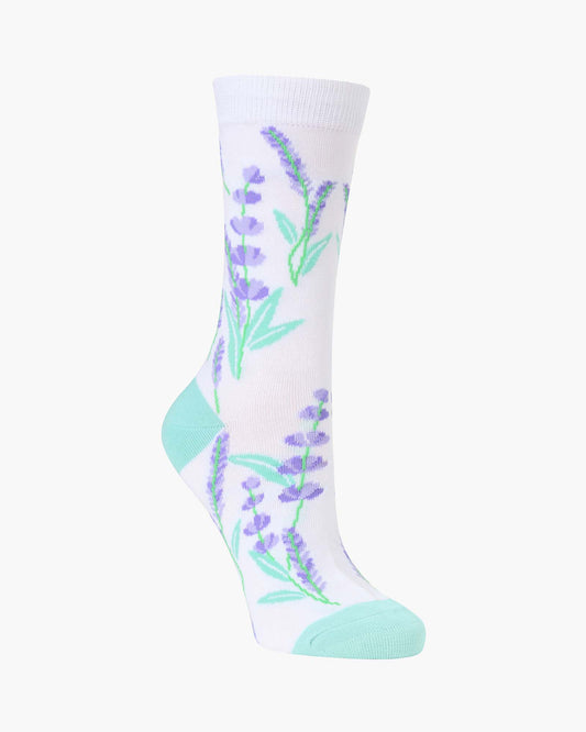WOMENS LAVENDER BAMBOO SOCK