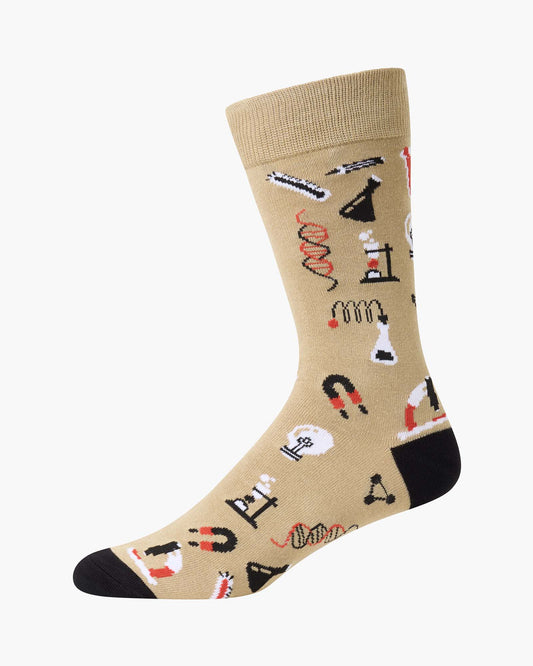 MENS MAD SCIENTIST BAMBOO SOCK