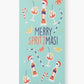 WOMENS MERRY SPRITZMAS BAMBOO SOCK CARD