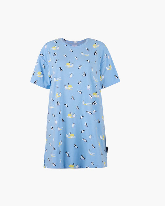 WOMENS SUNSET PENGUINS JERSEY NIGHT-TEE